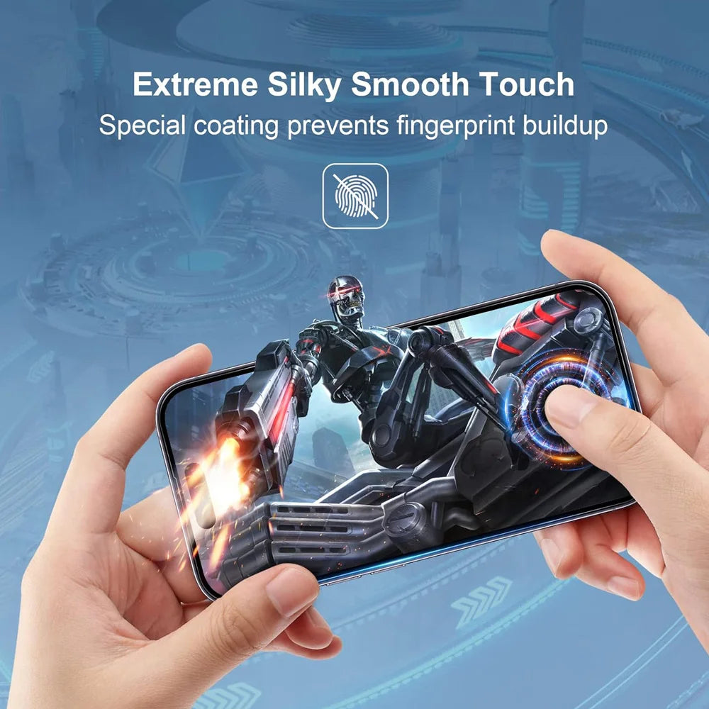 HD Screen Protection For iPhone 11,12,13,14,15 and 16 Pro Max Tempered Glass