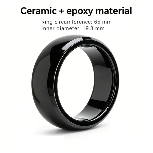NFC Smart Ring NTAG216 IC RFID Rewritable ISO14443A/B & ISO15693 IP68 Waterproof Ceramic Ring for Access Control & Attendance