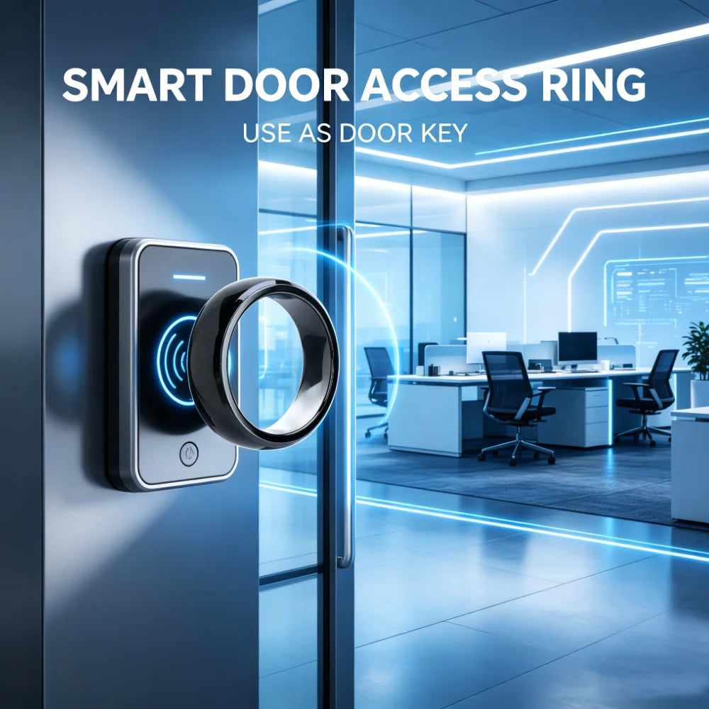 NFC Smart Ring NTAG216 IC RFID Rewritable ISO14443A/B & ISO15693 IP68 Waterproof Ceramic Ring for Access Control & Attendance