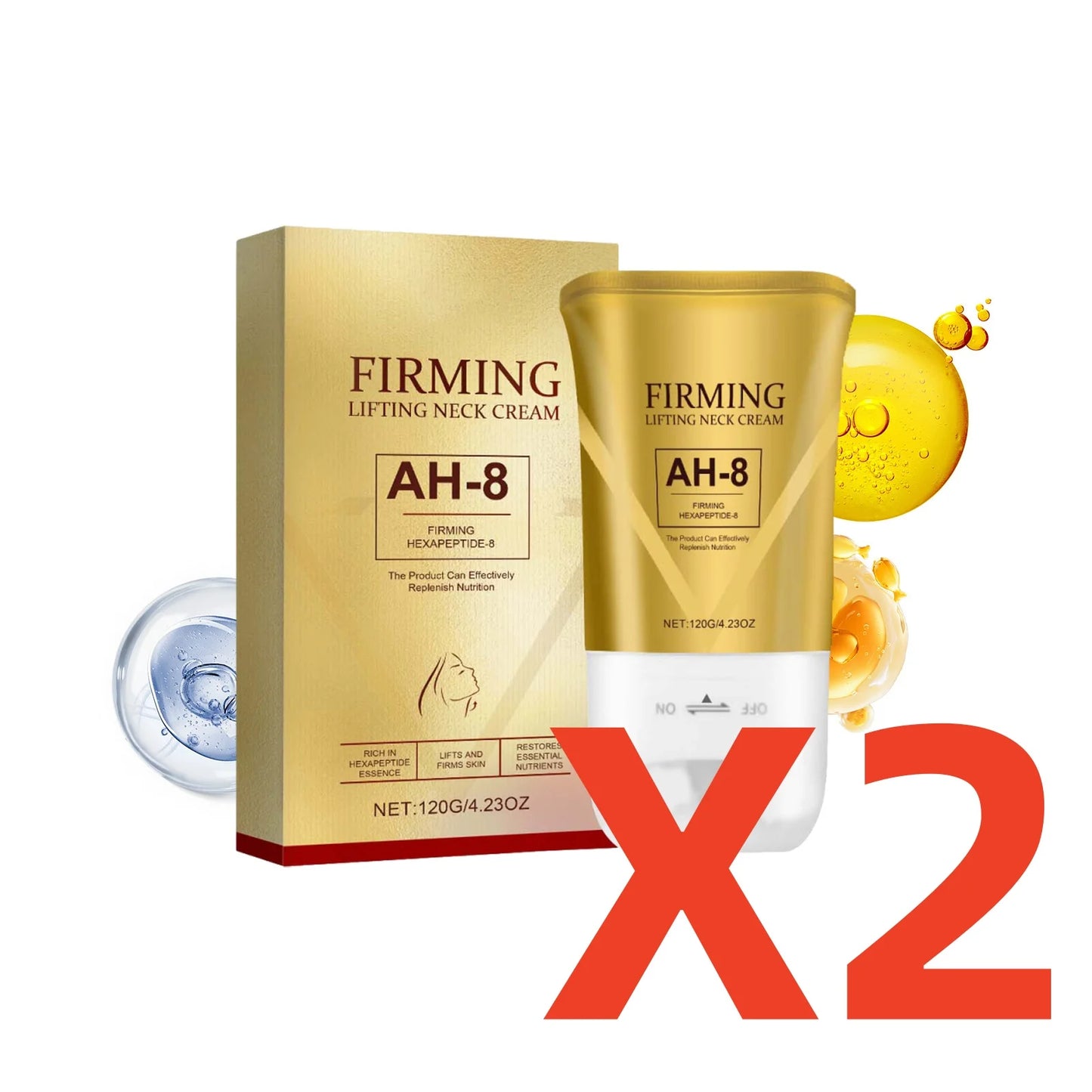 Neck Roller Cream Massage Firm Nourish Soothe Skin Improve Dryness Reduce Wrinkles Fine Lines Sagging Remove Double Chin Cream