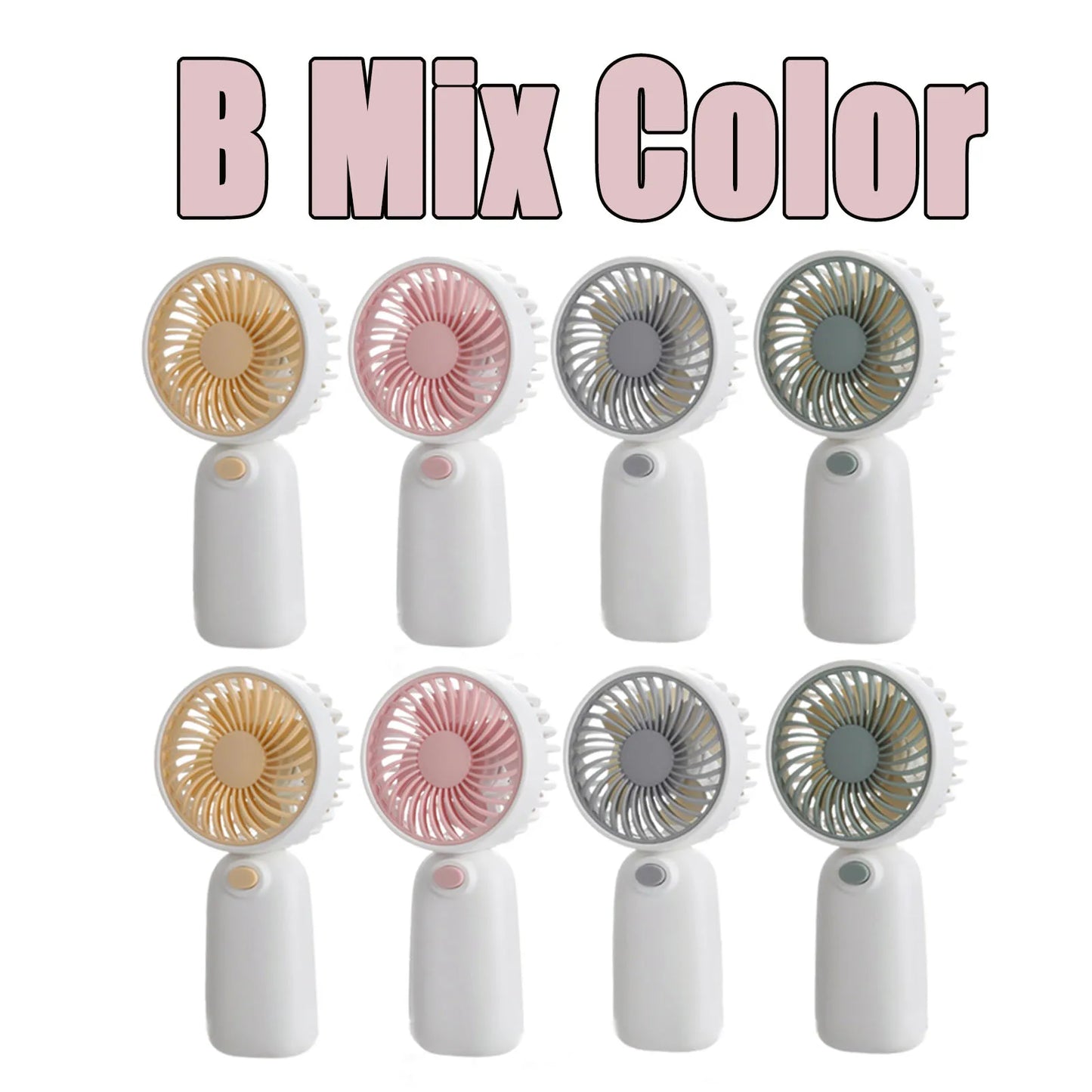 8-48Pcs Mini Portable Fans for Wedding Fans Mini Handheld Fans for Guest Bulk Battery Operated Wedding Fans Eyelash Fan