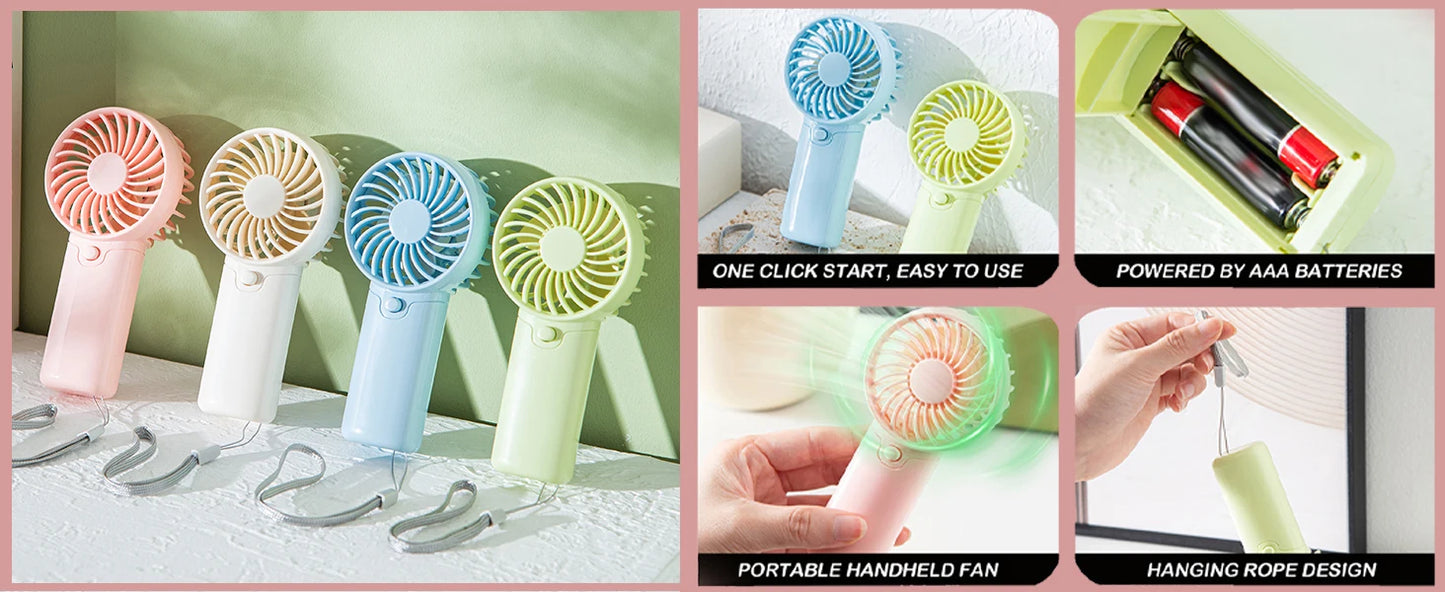 8-48Pcs Mini Portable Fans for Wedding Fans Mini Handheld Fans for Guest Bulk Battery Operated Wedding Fans Eyelash Fan