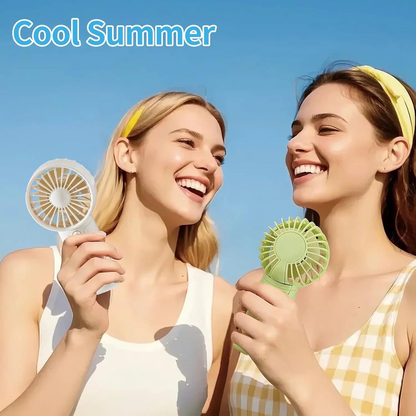 8-48Pcs Mini Portable Fans for Wedding Fans Mini Handheld Fans for Guest Bulk Battery Operated Wedding Fans Eyelash Fan