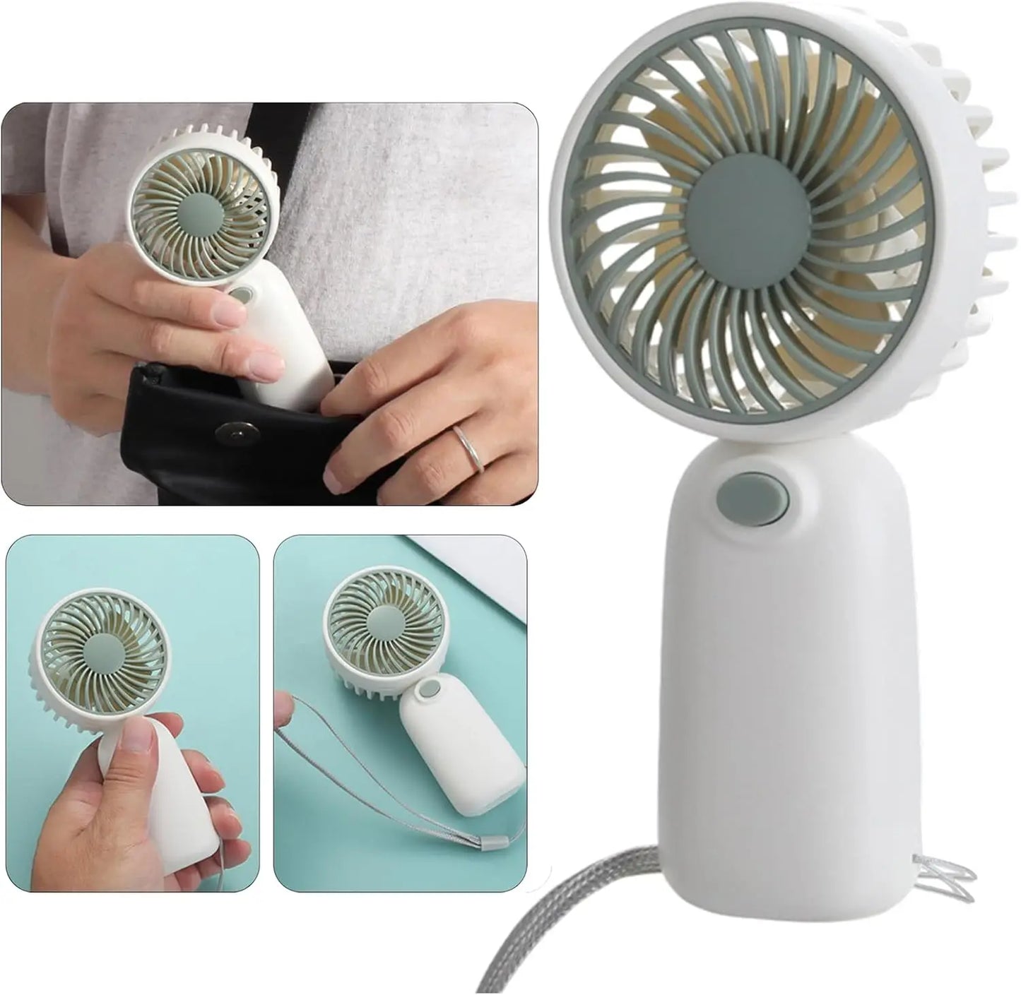 8-48Pcs Mini Portable Fans for Wedding Fans Mini Handheld Fans for Guest Bulk Battery Operated Wedding Fans Eyelash Fan
