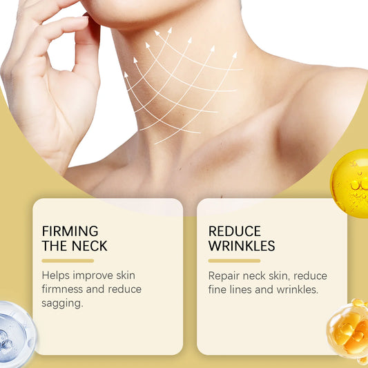 Neck Roller Cream Massage Firm Nourish Soothe Skin Improve Dryness Reduce Wrinkles Fine Lines Sagging Remove Double Chin Cream