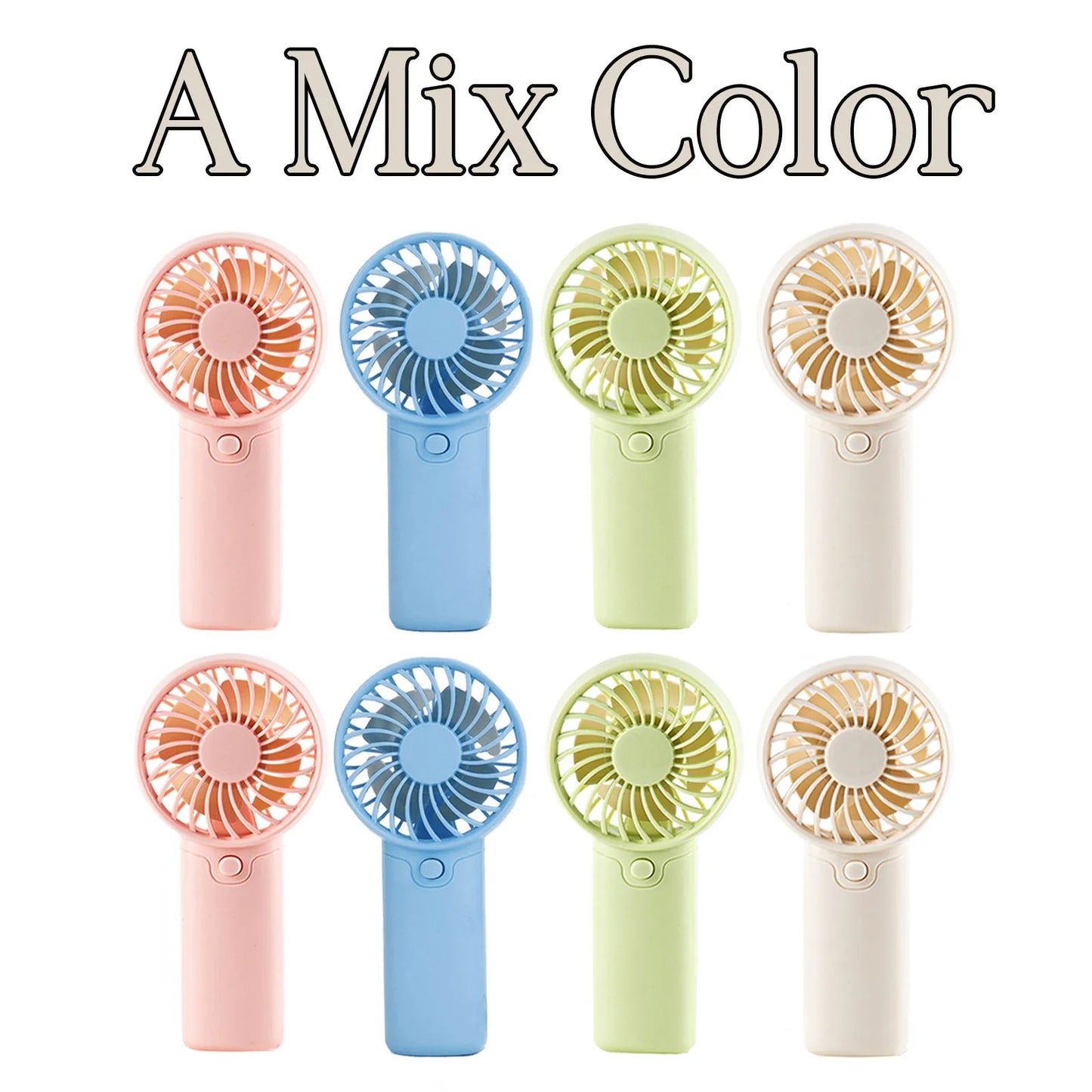 8-48Pcs Mini Portable Fans for Wedding Fans Mini Handheld Fans for Guest Bulk Battery Operated Wedding Fans Eyelash Fan