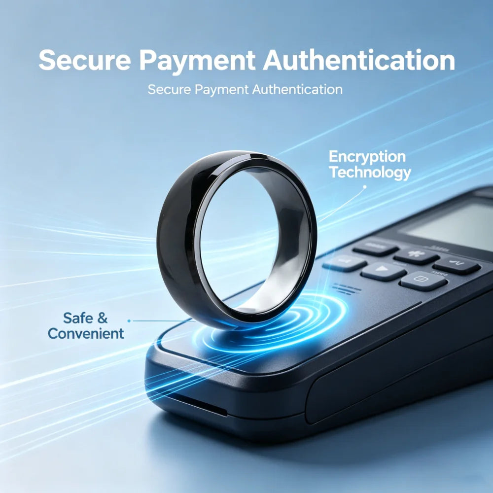 NFC Smart Ring NTAG216 IC RFID Rewritable ISO14443A/B & ISO15693 IP68 Waterproof Ceramic Ring for Access Control & Attendance