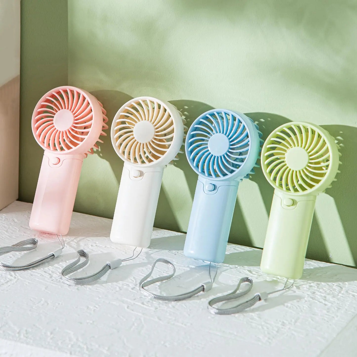 8-48Pcs Mini Portable Fans for Wedding Fans Mini Handheld Fans for Guest Bulk Battery Operated Wedding Fans Eyelash Fan