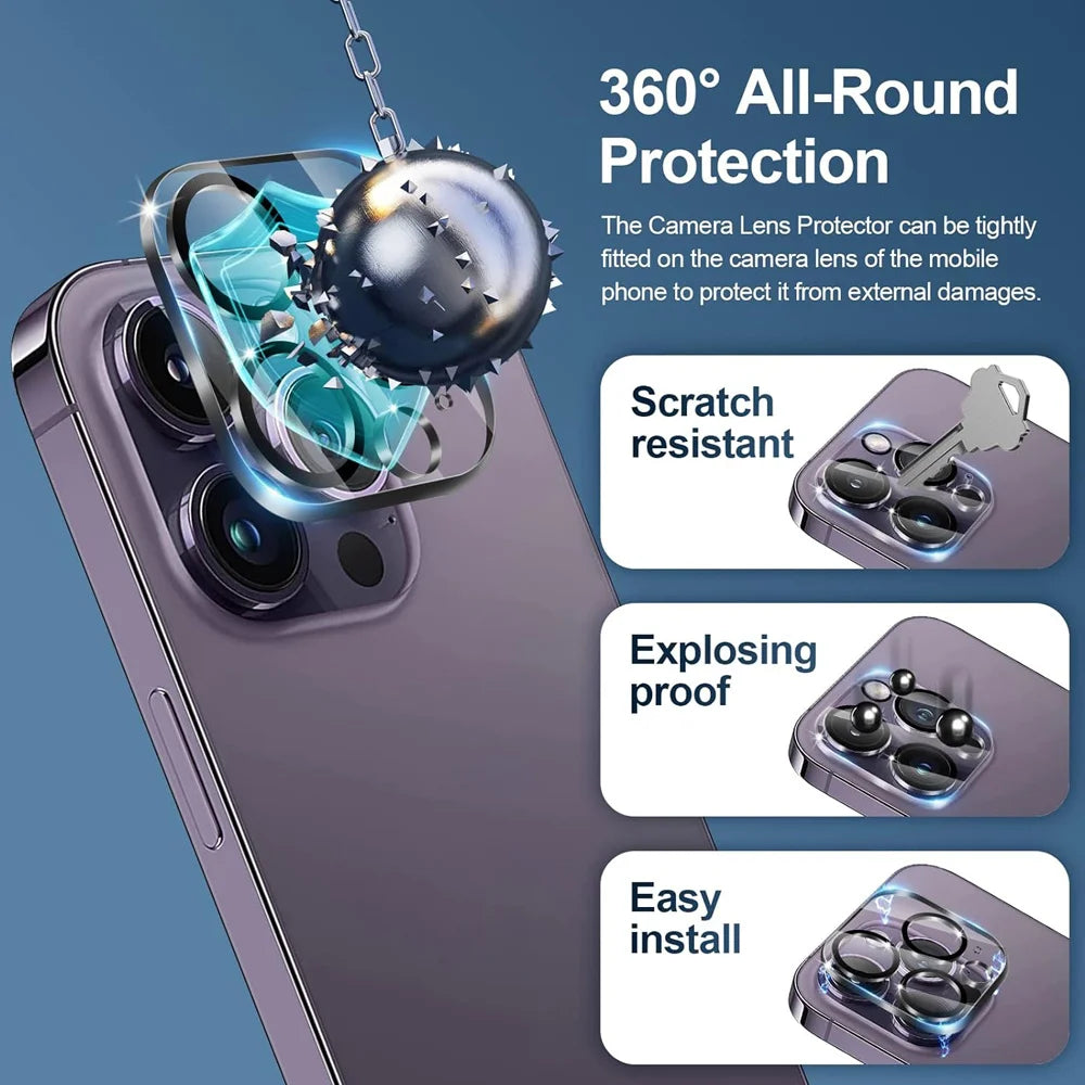 HD Screen Protection For iPhone 11,12,13,14,15 and 16 Pro Max Tempered Glass